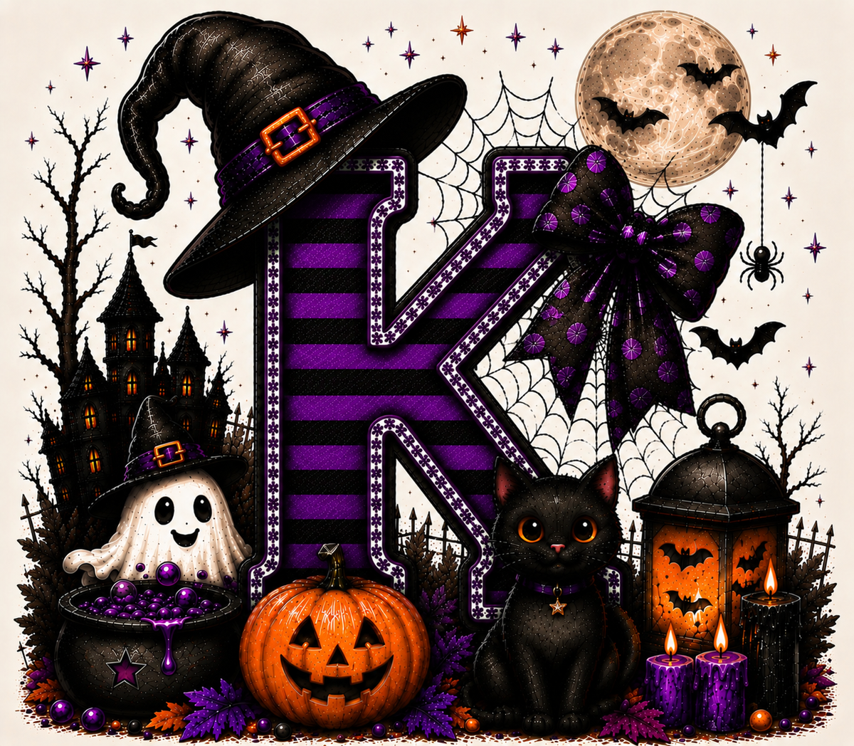PreOrder - Halloween Initial Blankets