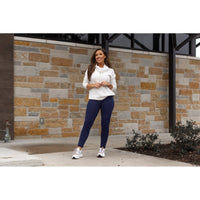 Ready to Ship | The Nicole - Navy FLEECE Full Length with Pocket Leggings 2 Pack