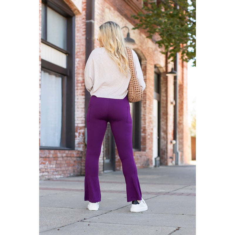 *Ready to Ship | The Reese  Purple Flare Leggings -  Luxe Leggings by Julia Rose®