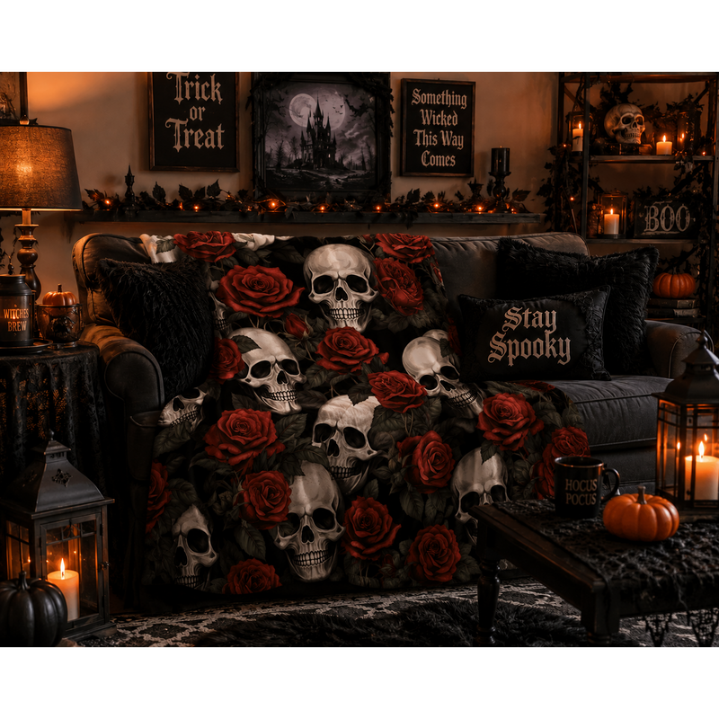 PreOrder | Skull Halloween Blankets