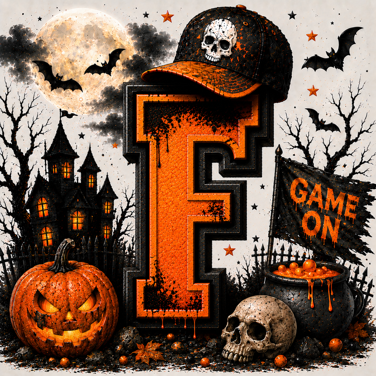 PreOrder - Halloween Initial Blankets