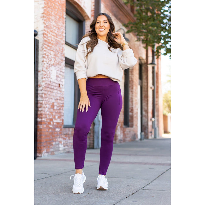 PreOrder | The Kinsley Purple Full Length Leggings - Luxe Leggings by Julia Rose®