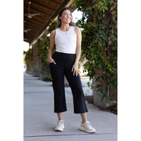 Ready to ship | The Gabriella -Black  High Waisted Gaucho Pants - 2 PACK