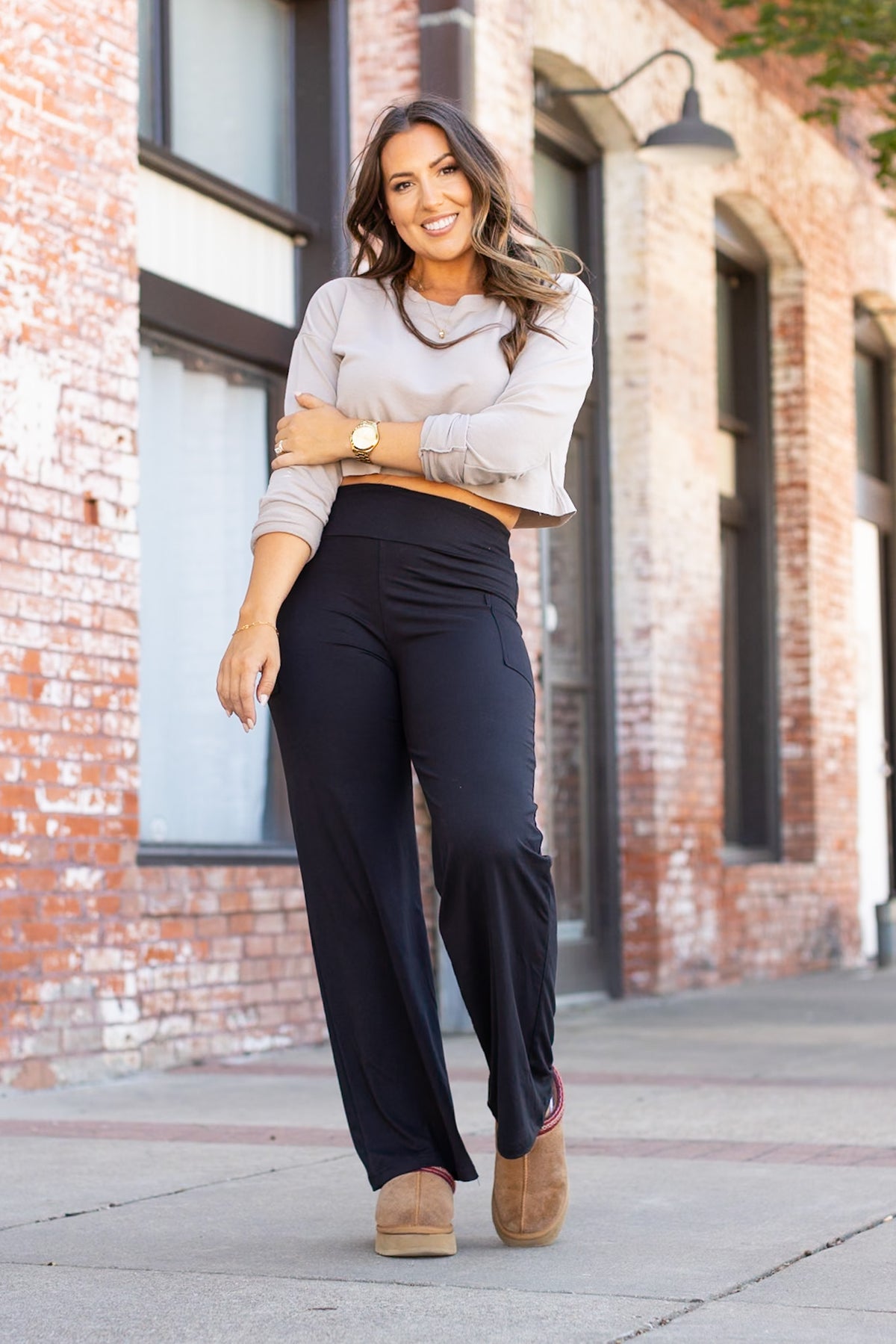 Ready to Ship | The Serena  - Black Luxe Loungers with Pockets