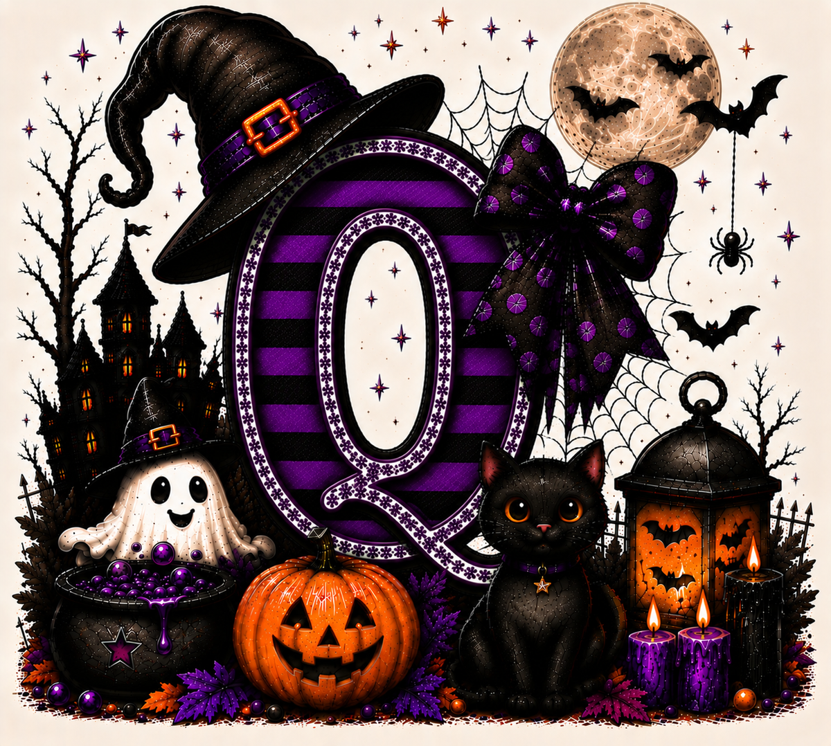 PreOrder - Halloween Initial Blankets