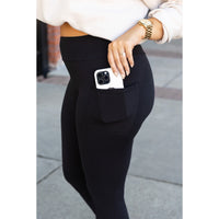 PreOrder  | BLACK FULL-LENGTH Leggings with POCKET - Luxe Leggings by Julia Rose® R2