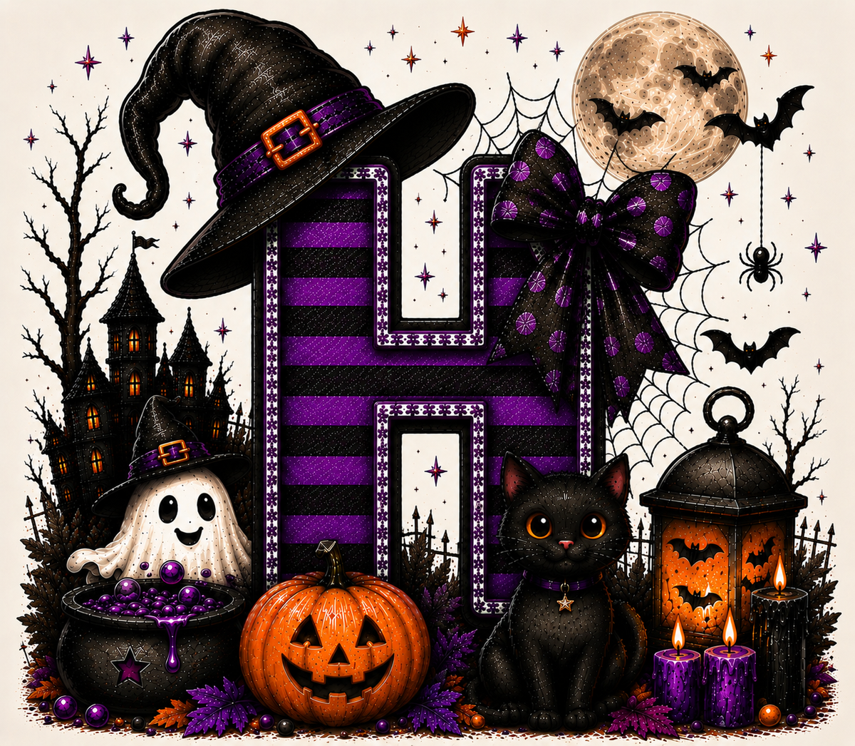 PreOrder - Halloween Initial Blankets