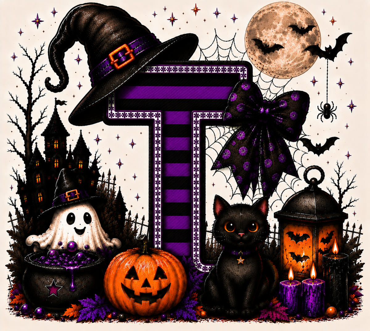 PreOrder - Halloween Initial Blankets