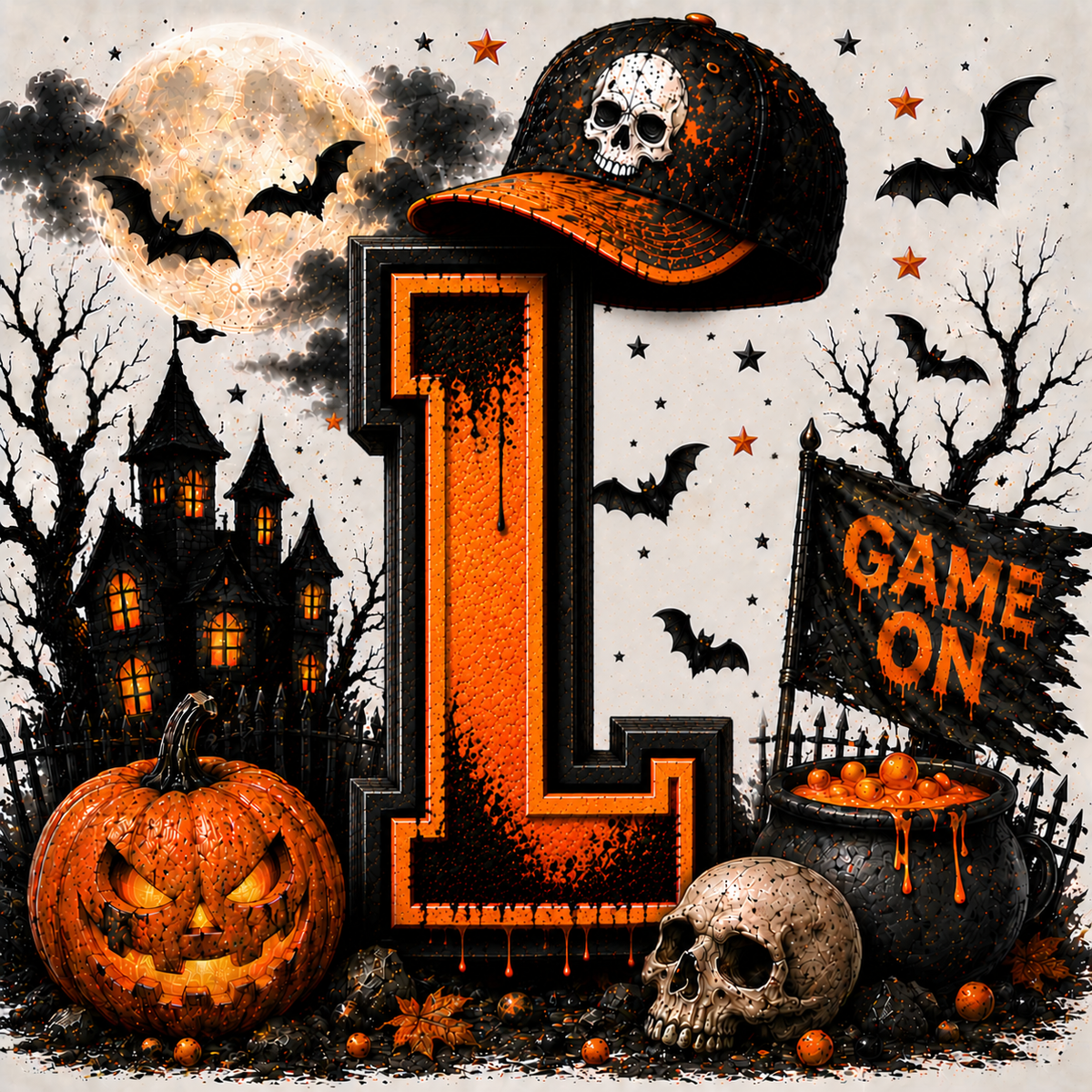 PreOrder - Halloween Initial Blankets