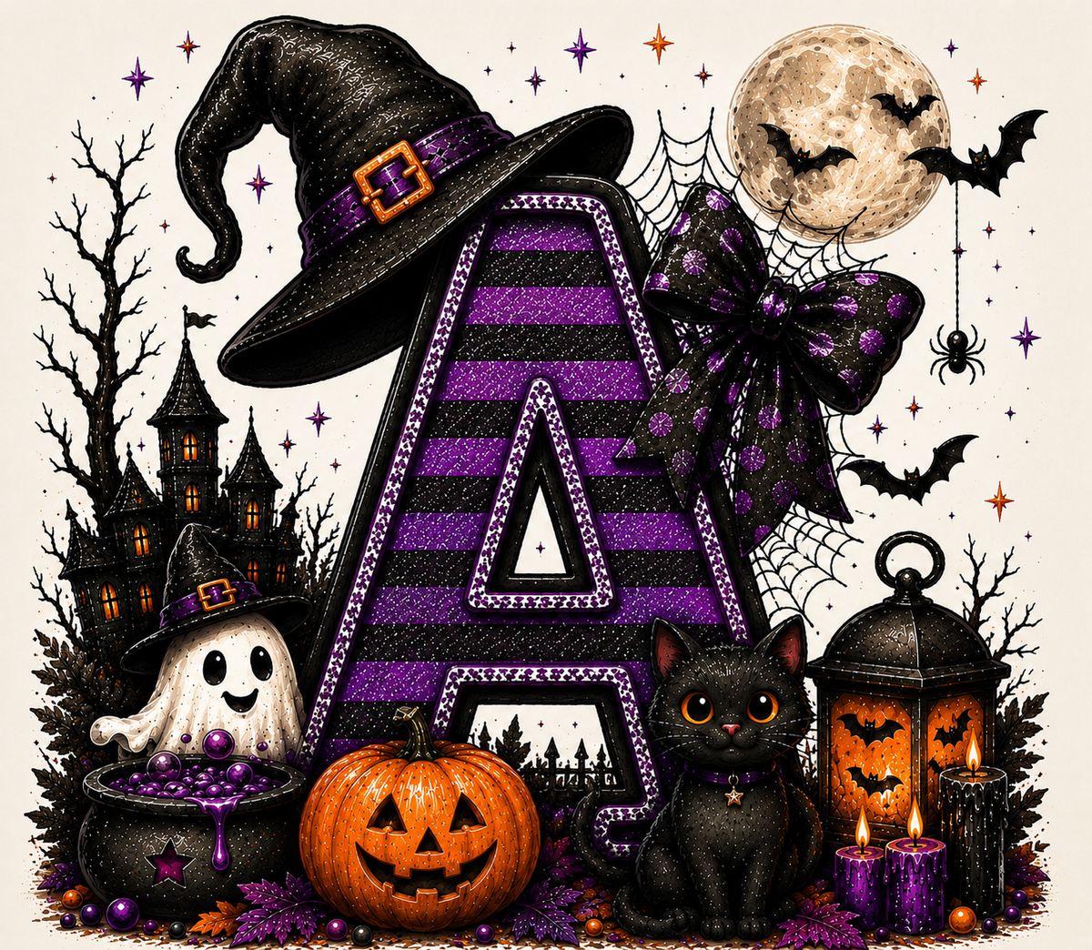 PreOrder - Halloween Initial Blankets