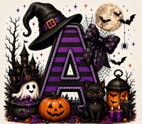 PreOrder - Halloween Initial Blankets