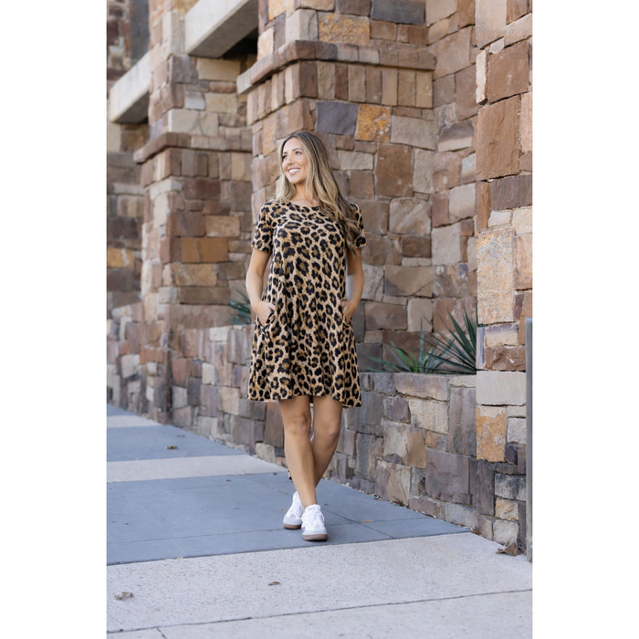 PreOrder | The Cassidy - Leopard Swing Dress - 2 PACK