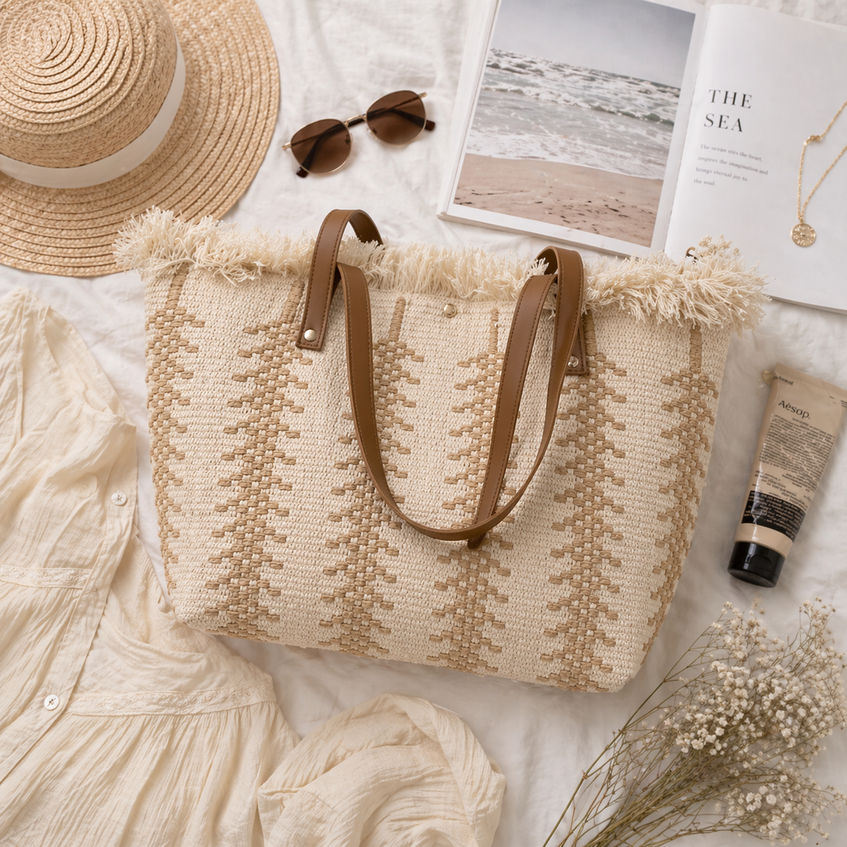 PreOrder | The Bella - Beige Tote