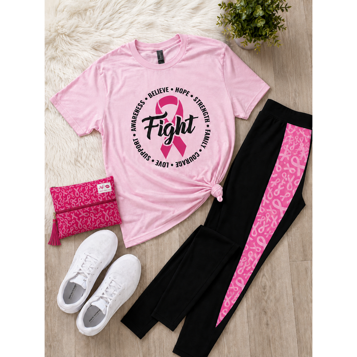 Makeup Junkie x Julia Rose Breast Cancer Awareness Leggings Collab
