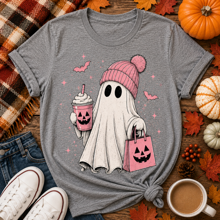 Pink Ghost Halloween CREWNECK