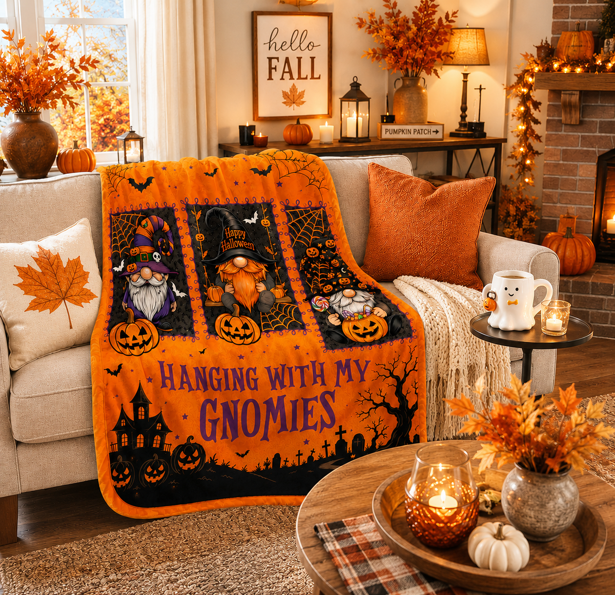 PreOrder | Hanging with My Gnomies Halloween Blankets