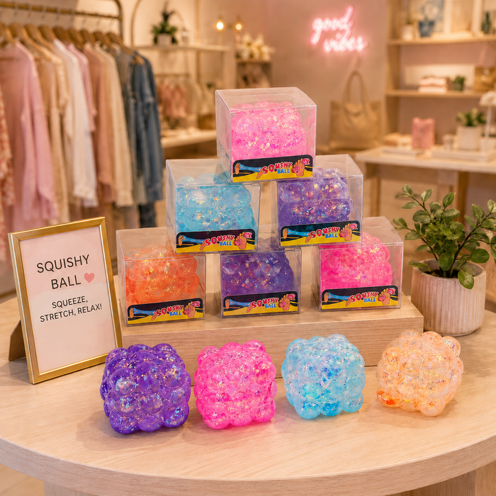 Ready to Ship | GLITTER Rubik's Cube Squishy