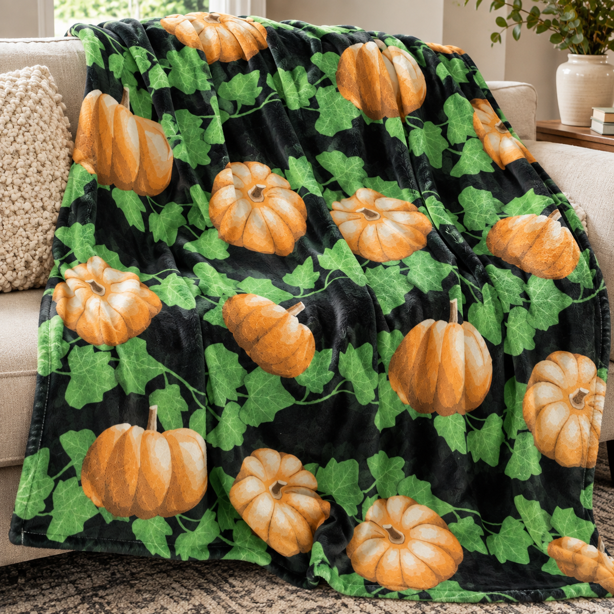 Ready to Ship | Pumpkin Blanket