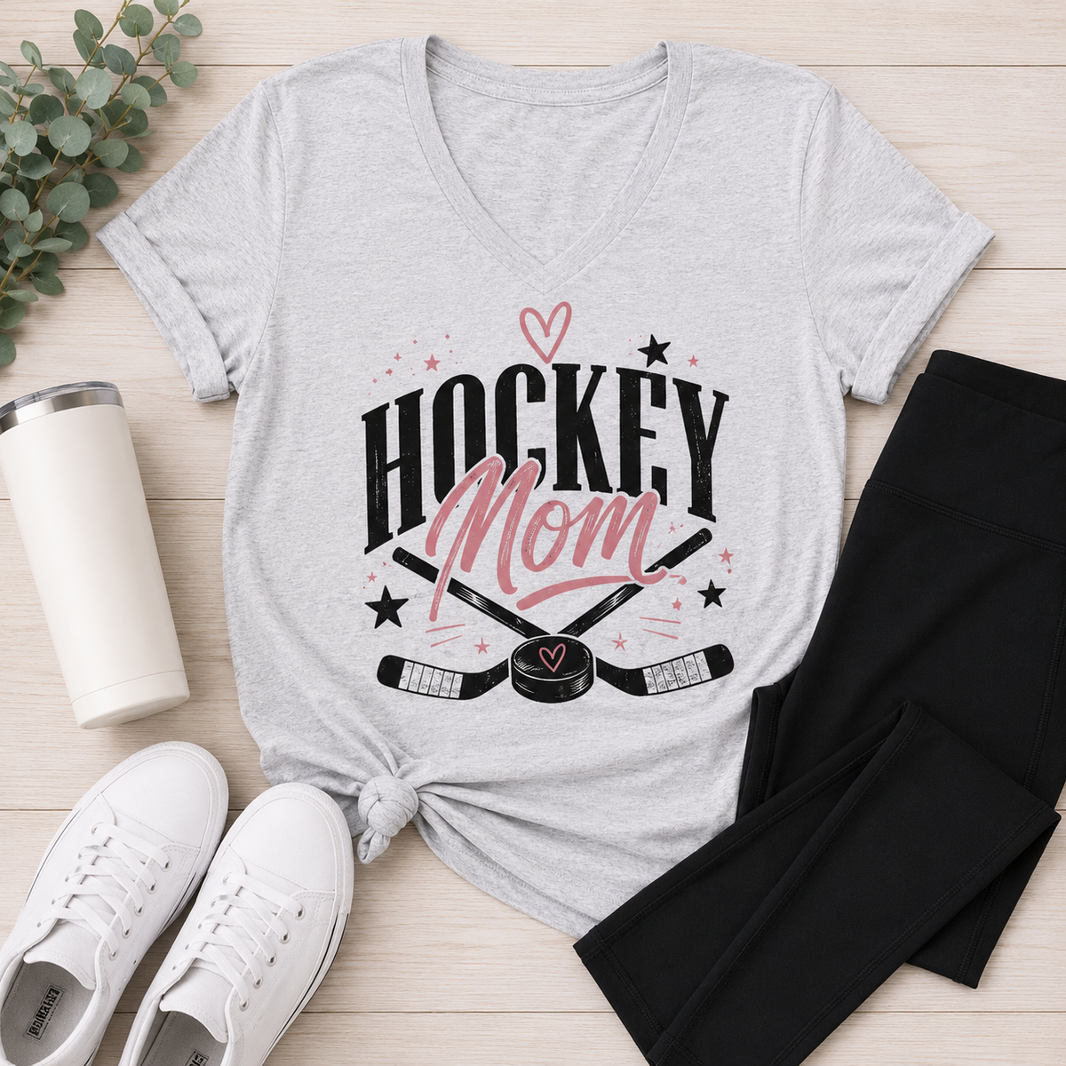 Hockey Mom V-NECK