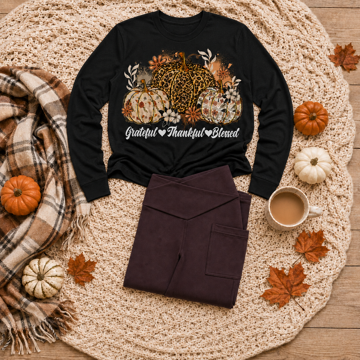 Grateful, Thankful, Blessed Apparel
