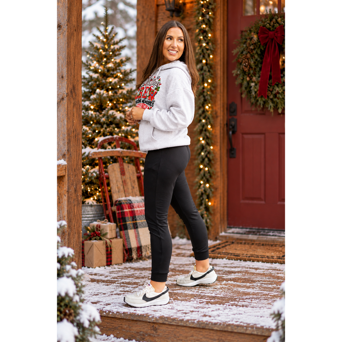 Ready to Ship | The Braelyn - Black Fleece Jogger*