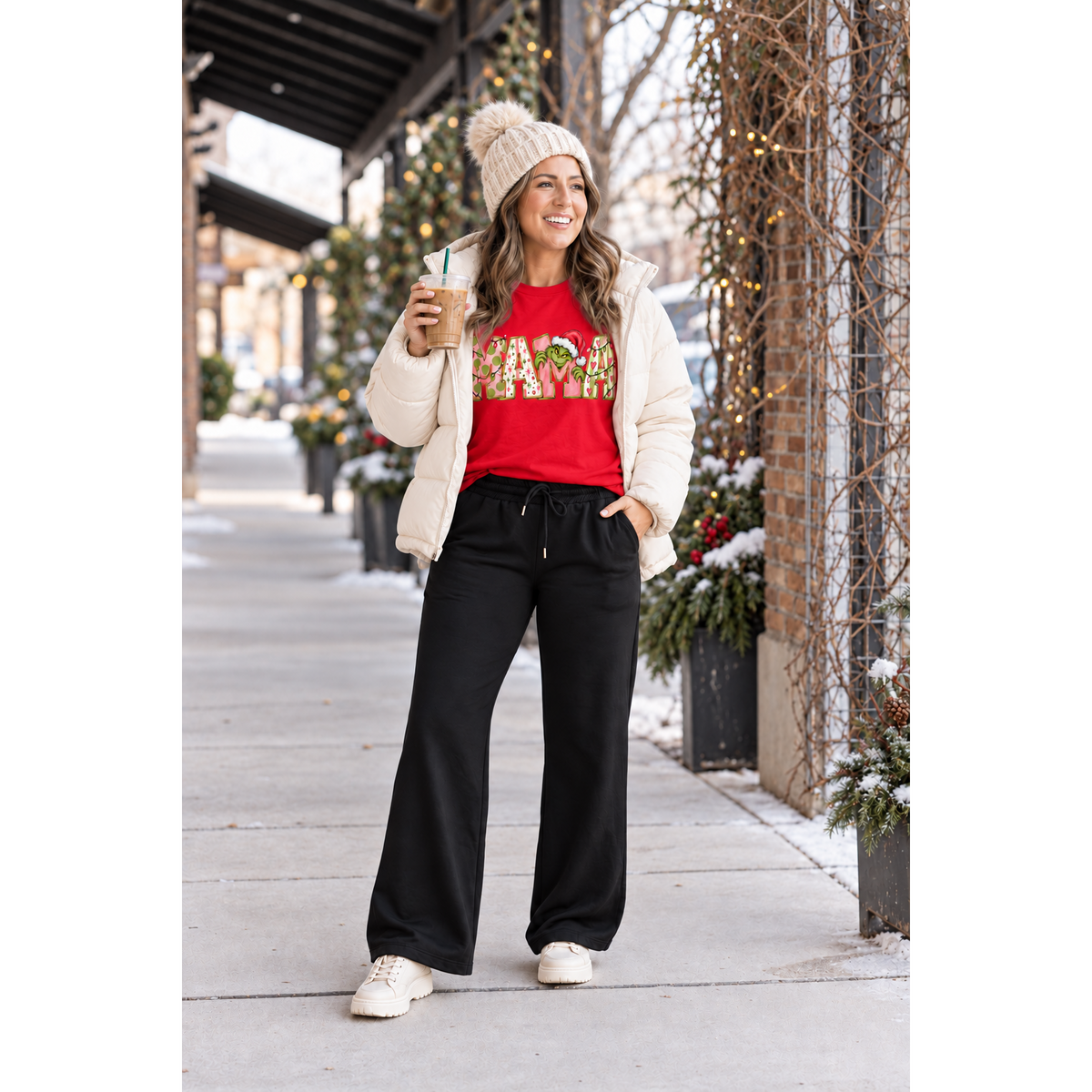 Ready to Ship | The Jenna - Comfy Wide Leg Fleece pants*