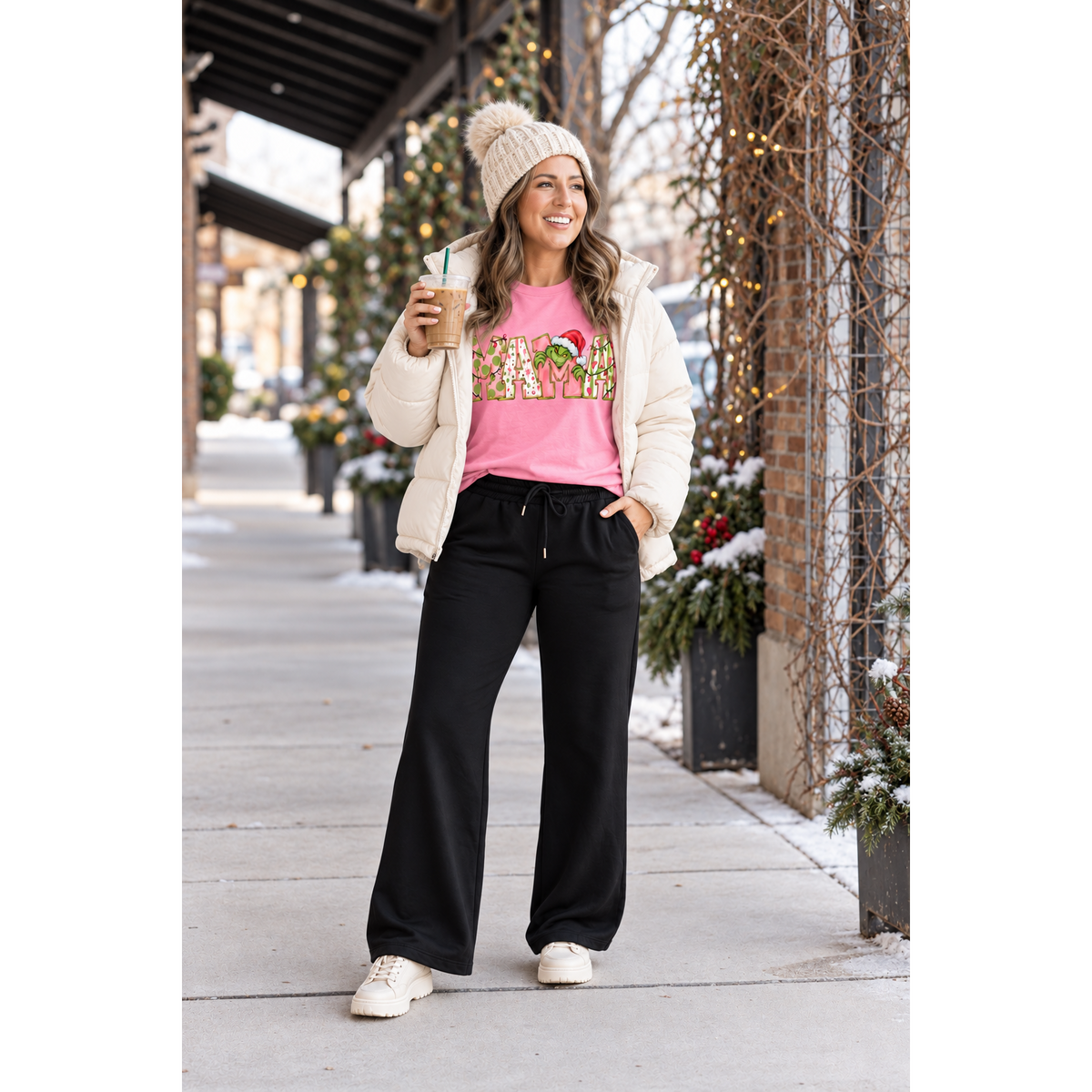 Ready to Ship | The Jenna - Comfy Wide Leg Fleece pants*