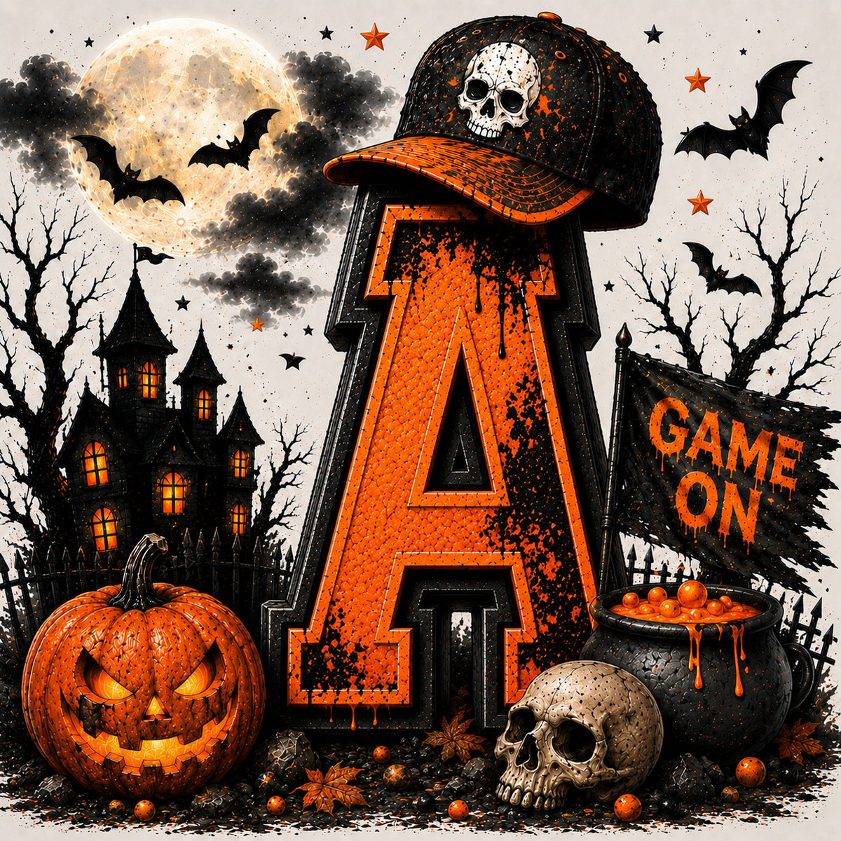 PreOrder - Halloween Initial Blankets