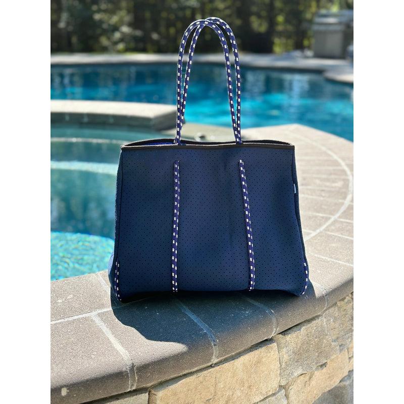 Ready to Ship | The Nikki Navy - Gorgeous Neoprene Bag -