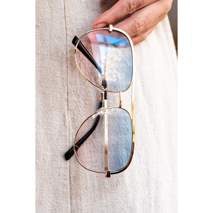 Ready to Ship | The Alex Gold/ Pink Blue  - High Quality Unisex Aviator Sunglasses*