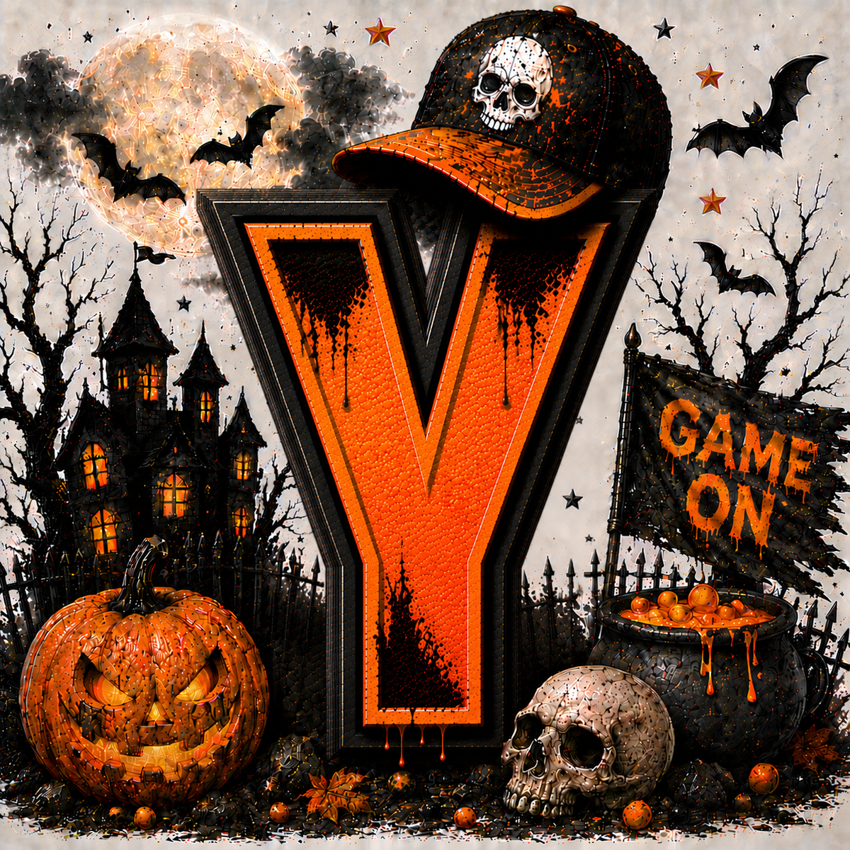 PreOrder - Halloween Initial Blankets
