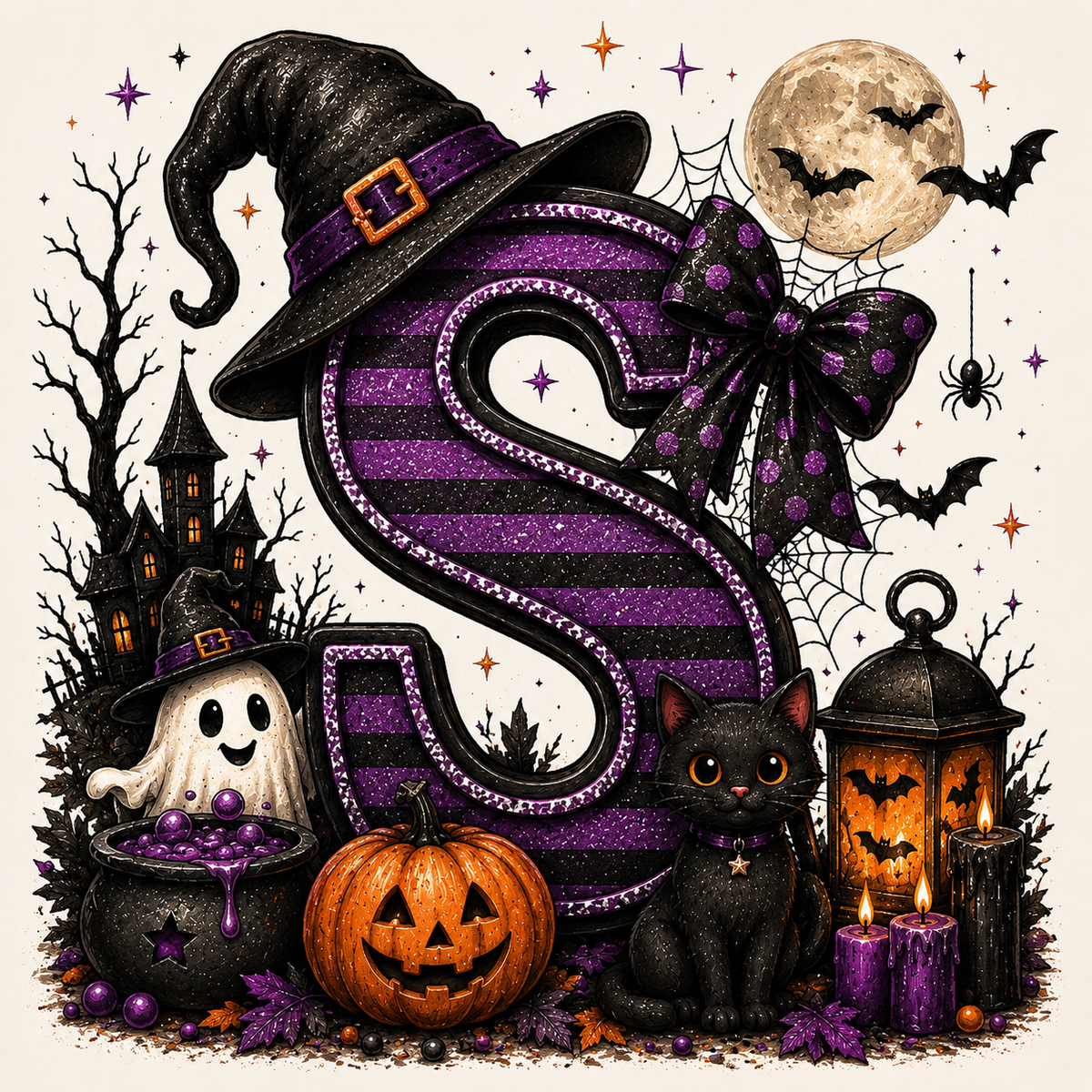 PreOrder - Halloween Initial Blankets