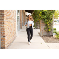 High waisted camo leggings with slimming side panels