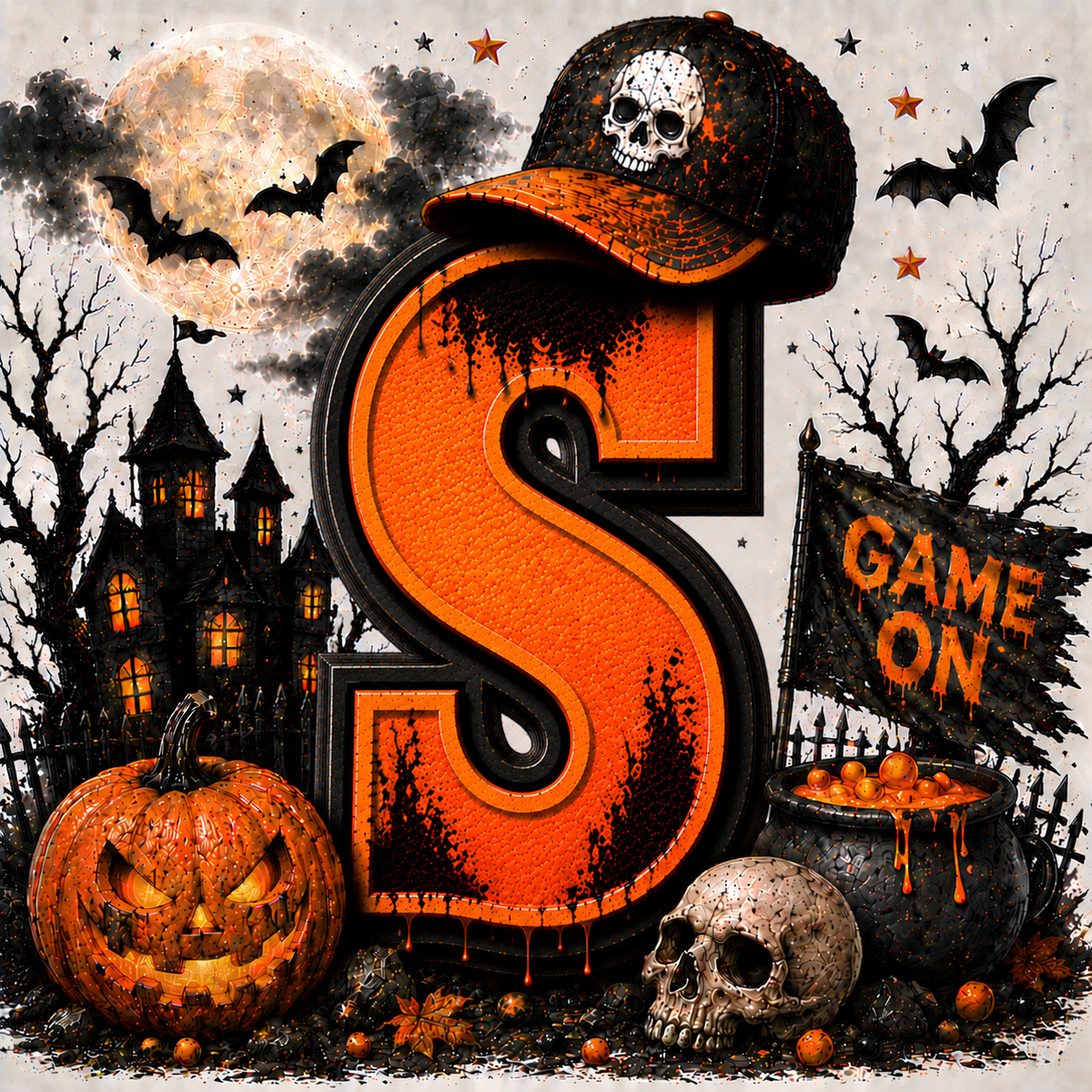 PreOrder - Halloween Initial Blankets
