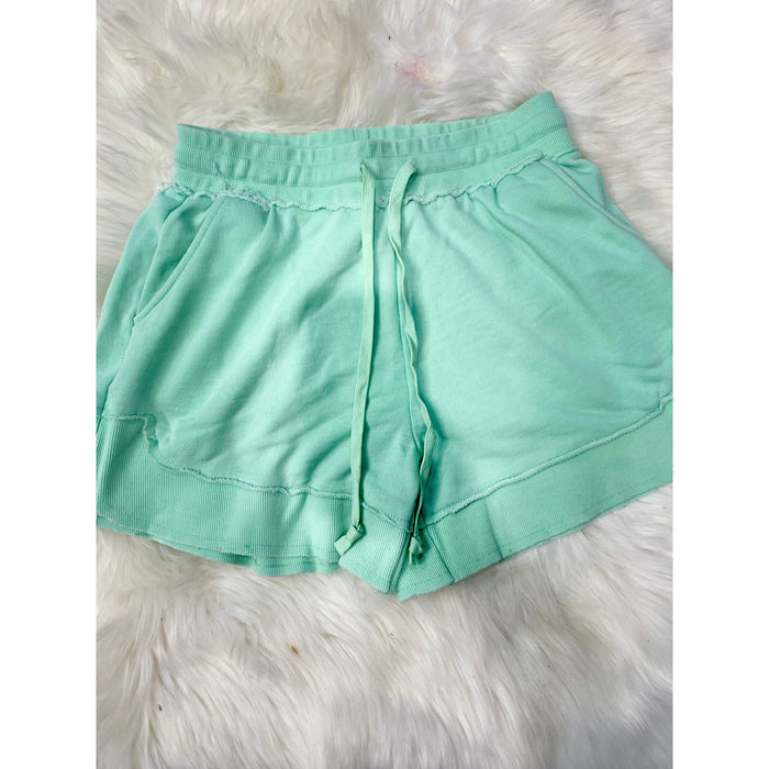 PreOrder | The Emelia Terry Cloth Shorts - Mint