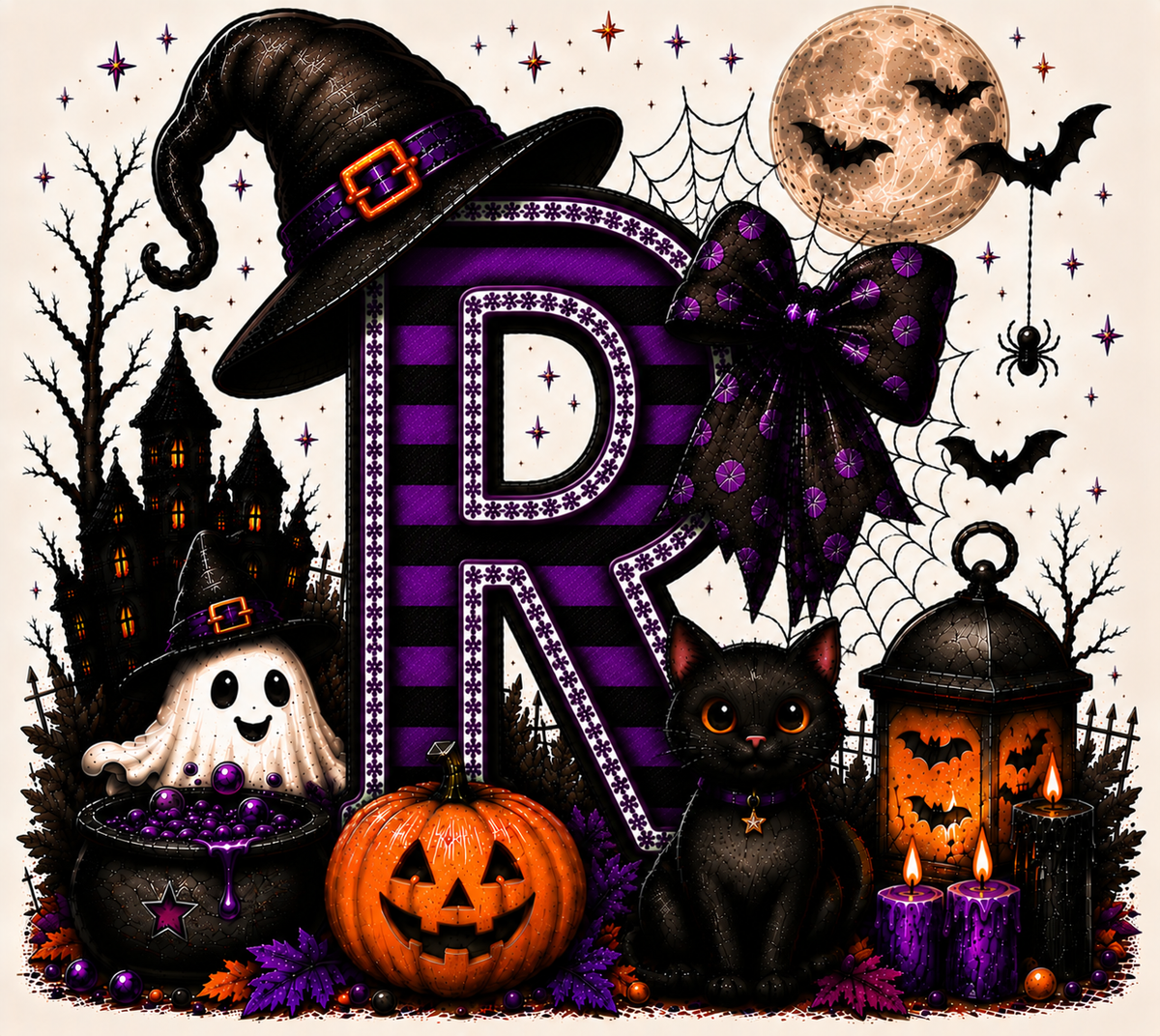 PreOrder - Halloween Initial Blankets