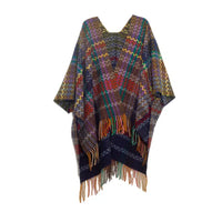Sample | Geometric Striped Knitted Shawl
