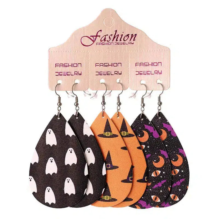Ready to Ship | Halloween Teardrop Earrings 3 Piece Set