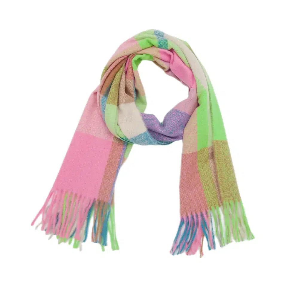 SAMPLE | Colorful Plaid Polyester Scarf
