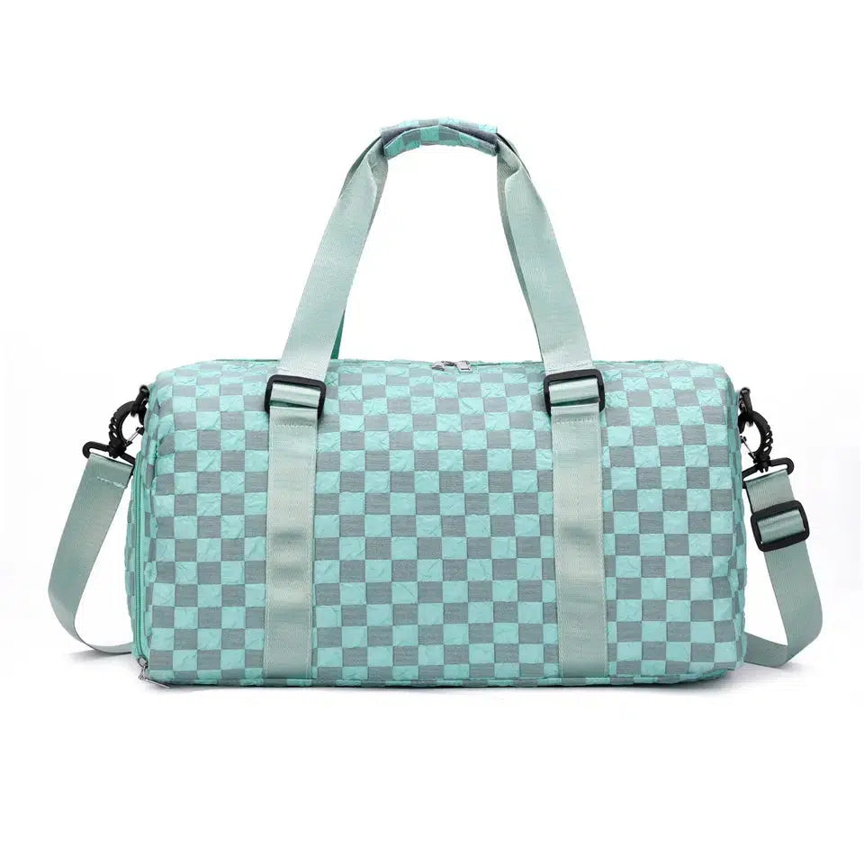 SAMPLE | Checkered Gym Duffle Bag