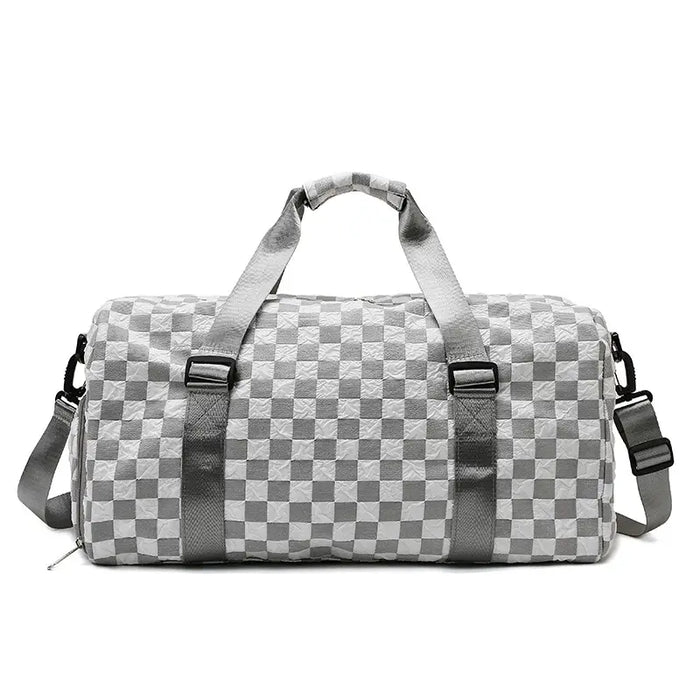 SAMPLE | Checkered Gym Duffle Bag