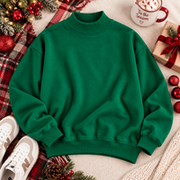 PreOrder - Mock Neck Fleece Oversized Sweatshirt
