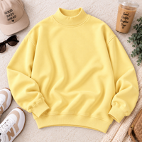 PreOrder - Mock Neck Fleece Oversized Sweatshirt