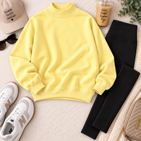 PreOrder - Mock Neck Fleece Oversized Sweatshirt