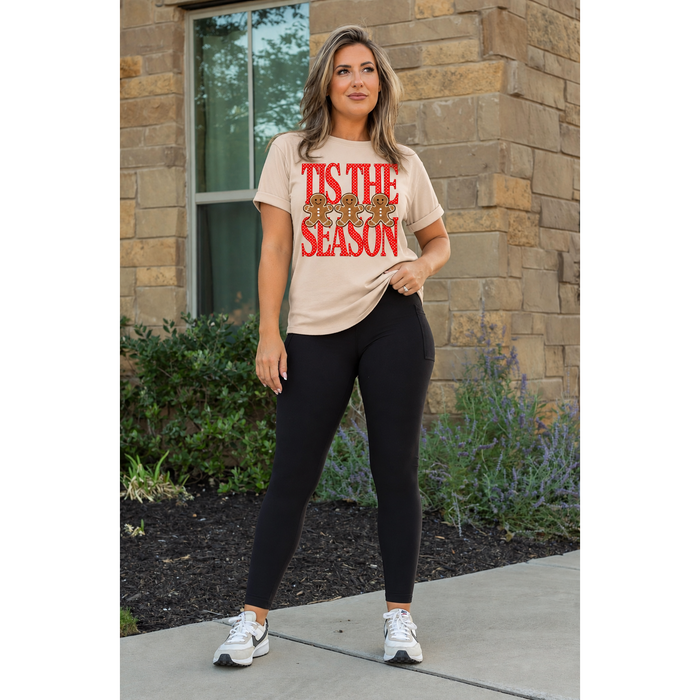 Ready to Ship | The Lilla -   Black FLEECE Full Length Leggings with Pockets