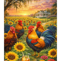 Ready to Ship | Rooster Blanket 🐓🌻