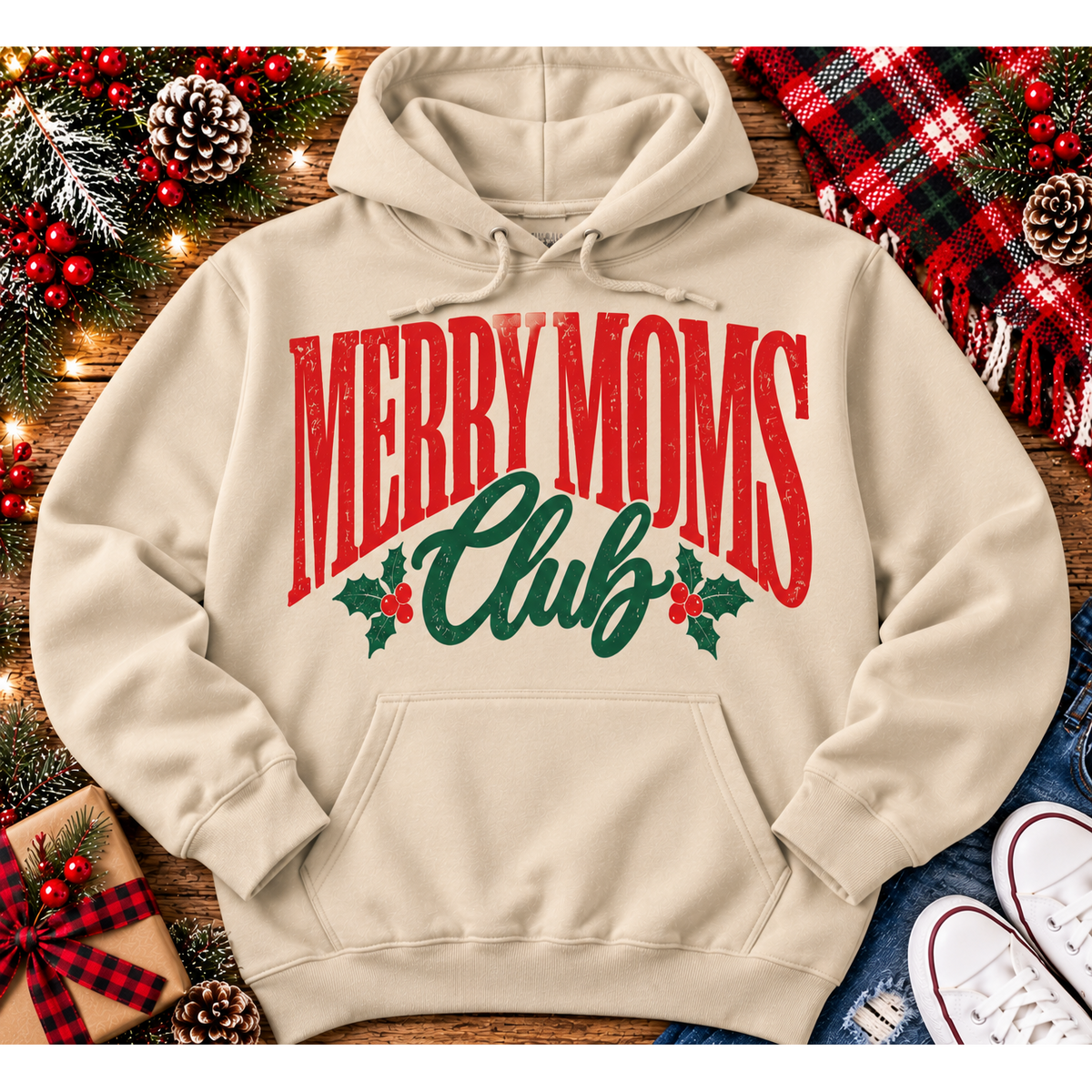 Merry Moms Club Graphic Apparel