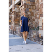 PreOrder |  The Kacey - Navy Swing Dress - 2 PACK