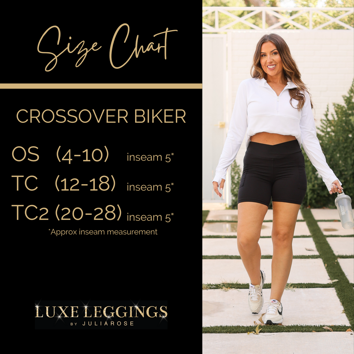 PreOrder | The Abby - NAVY Crossover Biker 5" Shorts  - Luxe Leggings by Julia Rose®