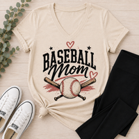Baseball Mom V-NECK